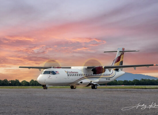 2026 aviation airborneo atr 0183 C sunset