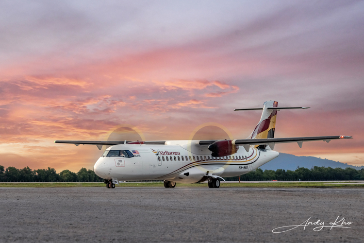 2026 aviation airborneo atr 0183 C sunset